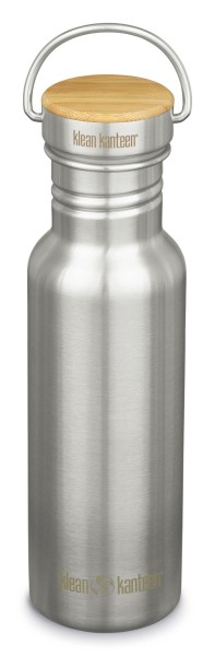 Edelstahl Trinkflasche Reflect 532ml Bambus-Schraubverschluss